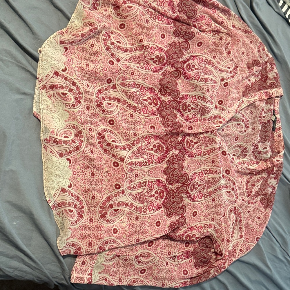 Rose & Olive Pink Paisley Blouse